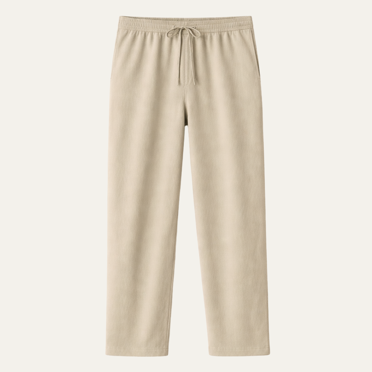 The Canelli Men’s Relaxed Fit Elastic Waist Trendy Linen Trousers