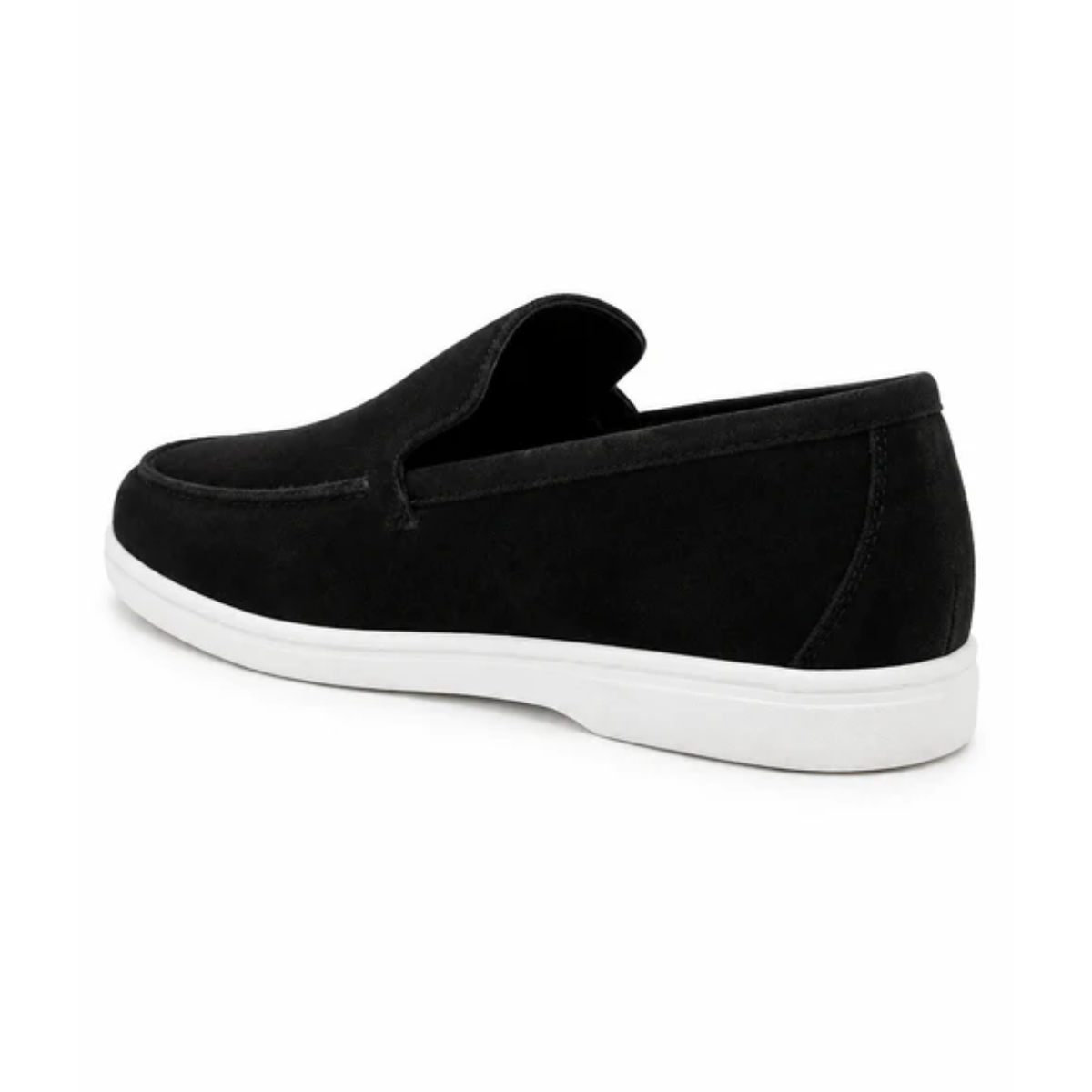 The Sheridan Men's Lightweight Slip On Suede Loafers - Black
