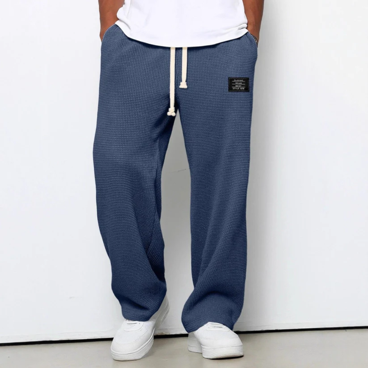 The Clayton Men's Waffle Knit Relaxed Sweatpants