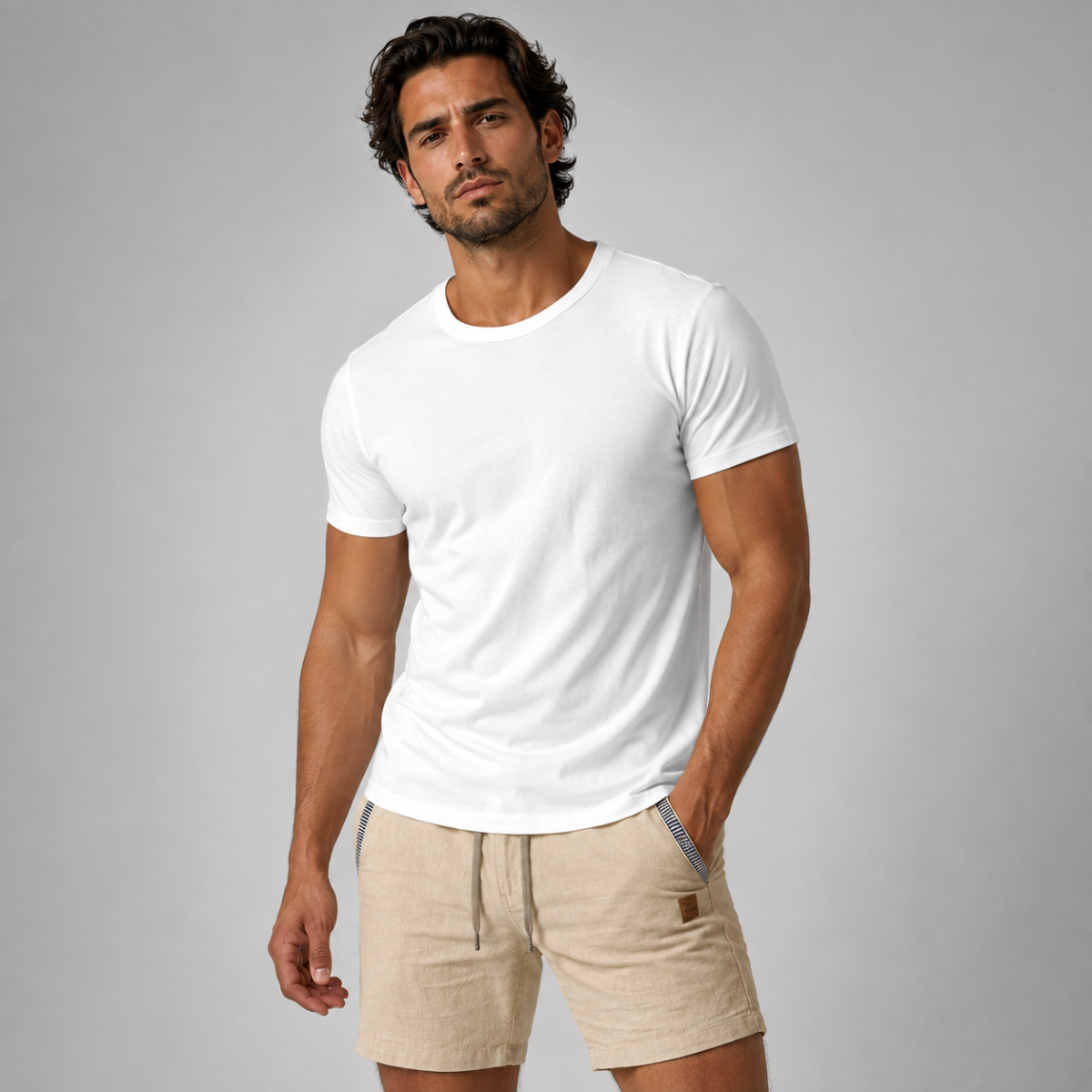 The Sacramento Men's Drawstring Linen Summer Shorts