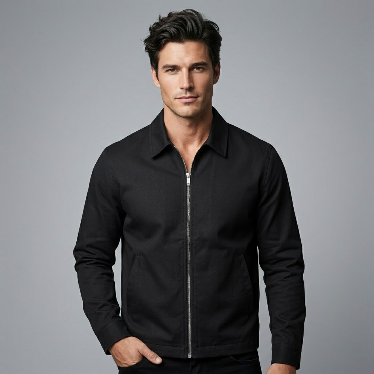 Men’s Harrington Lightweight Zip Up Jacket