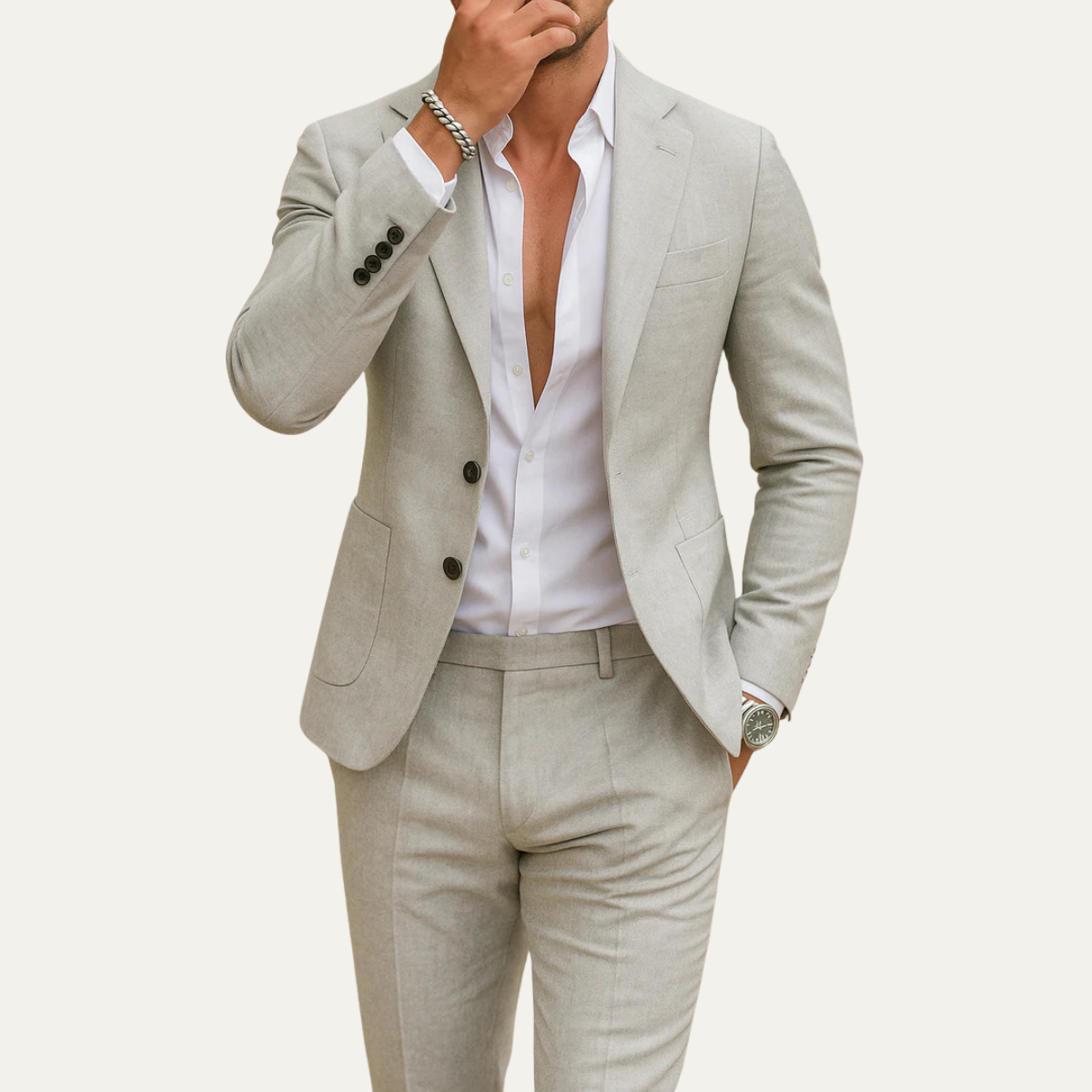 The Radnor Men’s Slim Fit Two Piece Wedding Suit Set