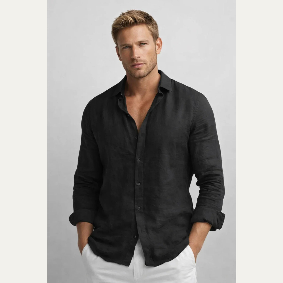 The Bergamo Men's Lightweight Breathable Summer Shirt