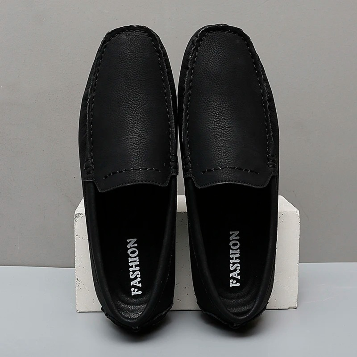 The Sassicaia Men’s Genuine Leather Casual Slip On Loafers