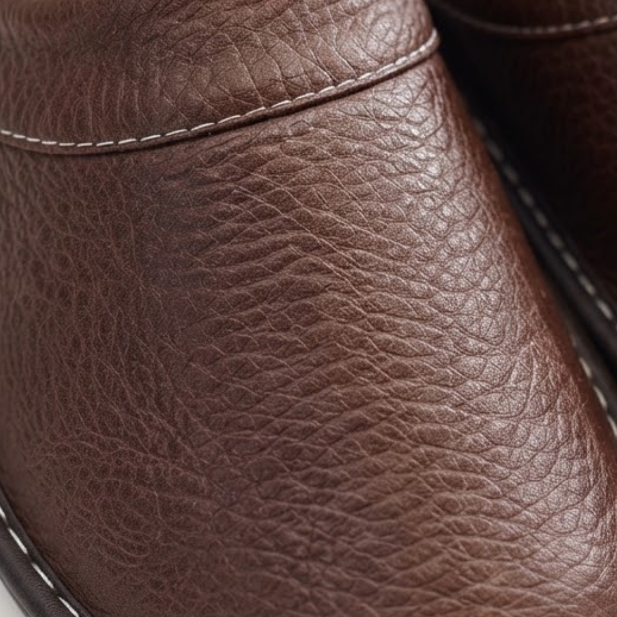 The Malvern Men's Leather House Shoes Slip On Clogs