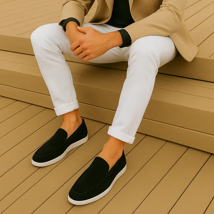 The Saturnia Men's Elegant Suede Slip On Loafers