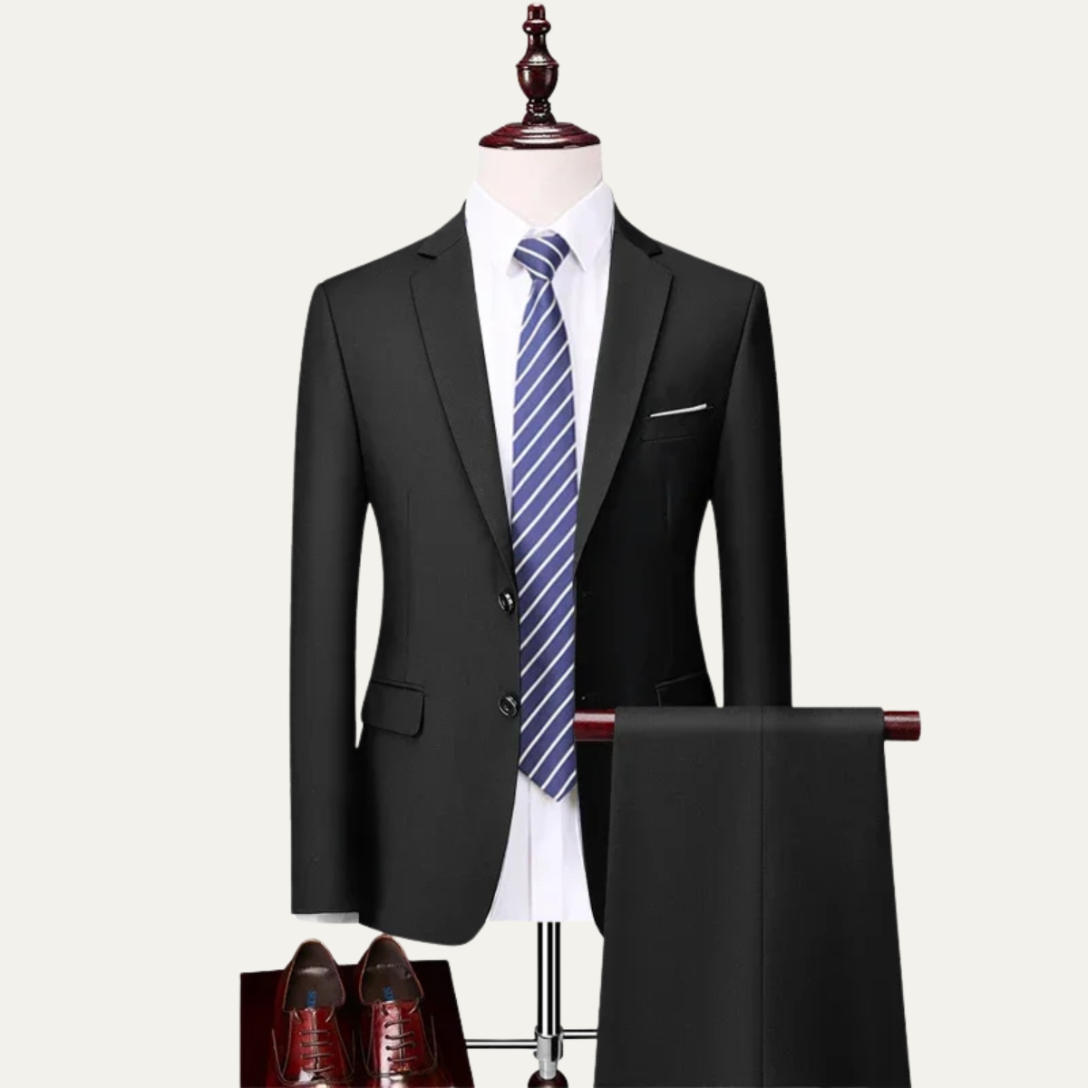 The Recanati Men’s 2 Piece Suit – Trendy Formal Wedding & Business Suit Set