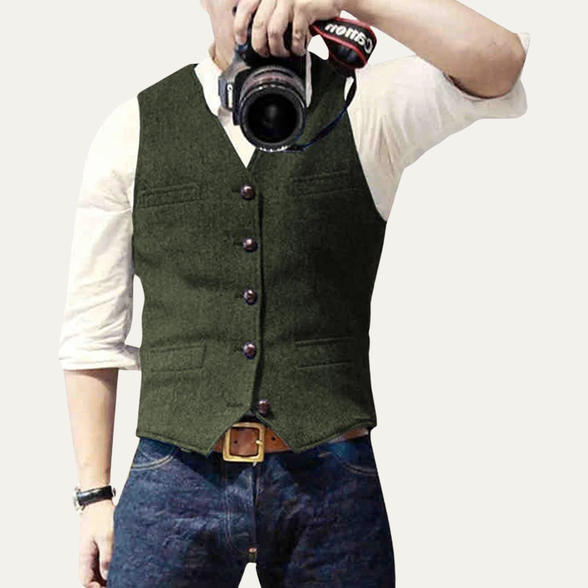 The St. Andrews Men's Elegant Button Up Vintage Waistcoat