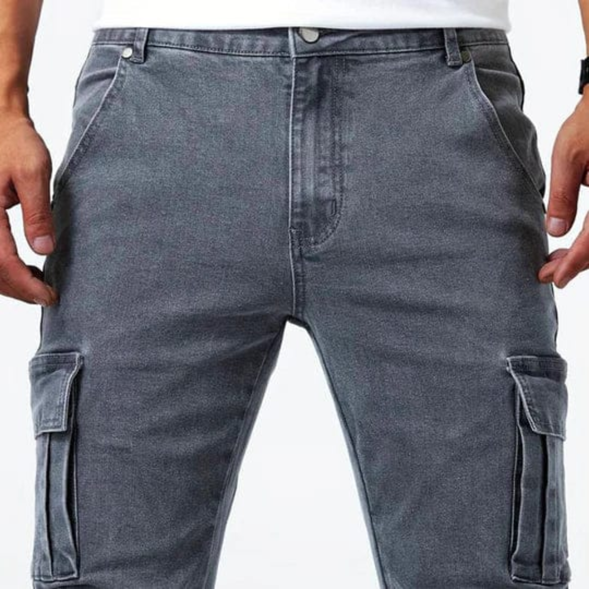 The Cincinnati Men's Slim Fit Stretch Cargo Jeans