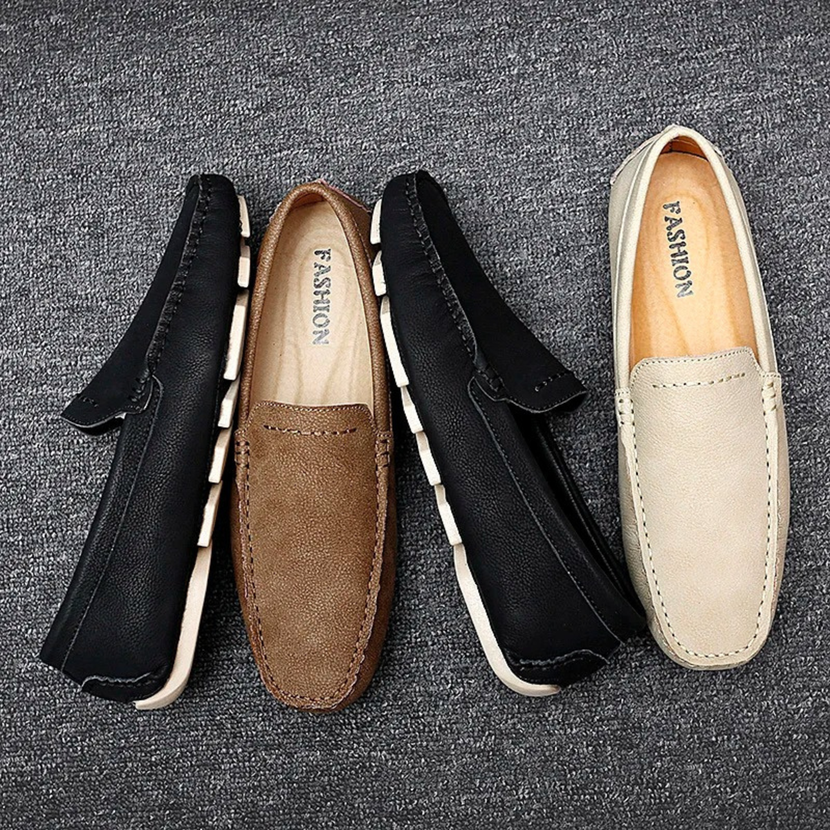 The Sassicaia Men’s Genuine Leather Casual Slip On Loafers