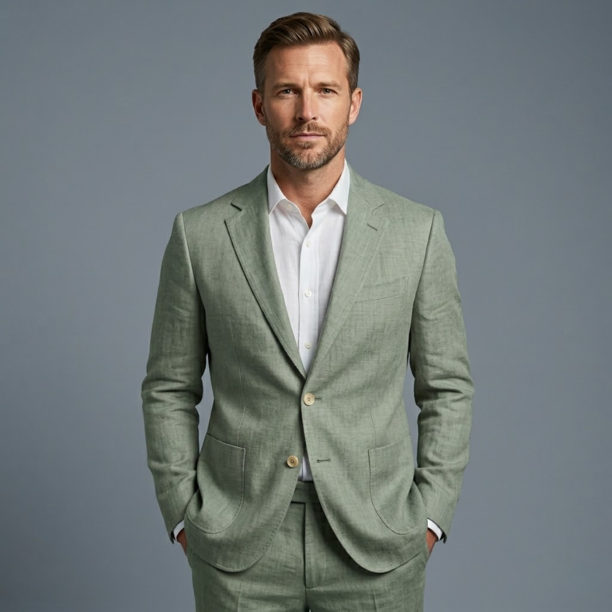 The Willoughby Men's Stylish Lightweight Linen Casual Blazer