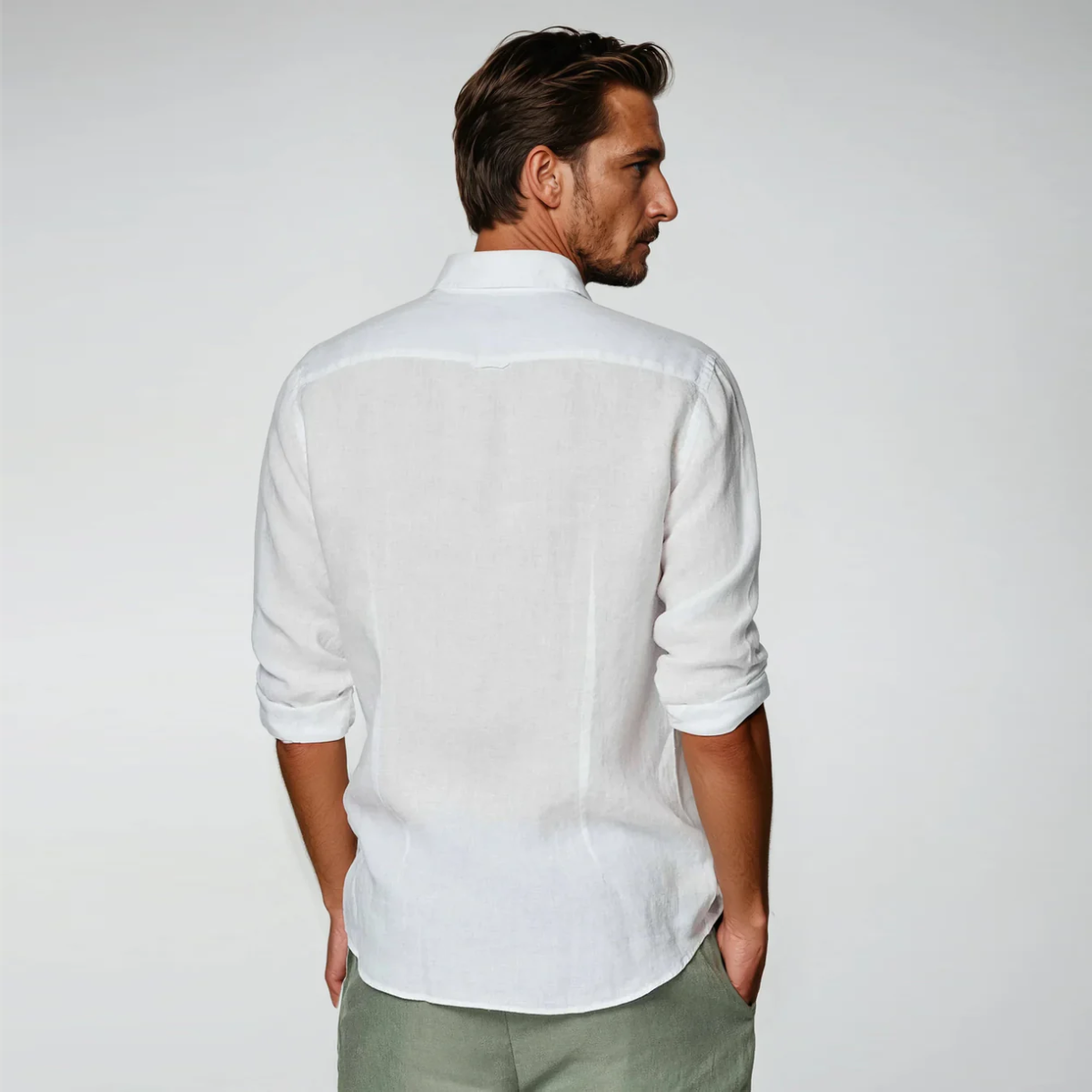 The Matera Men's Premium Linen Button Up Shirt