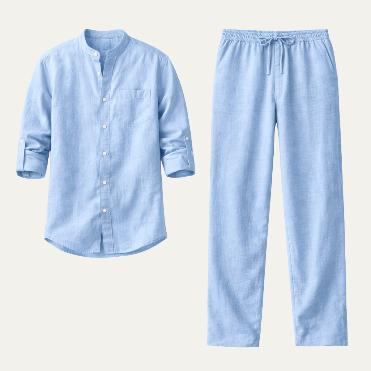The Haddon Men’s Breathable Linen Shirt & Trousers Set