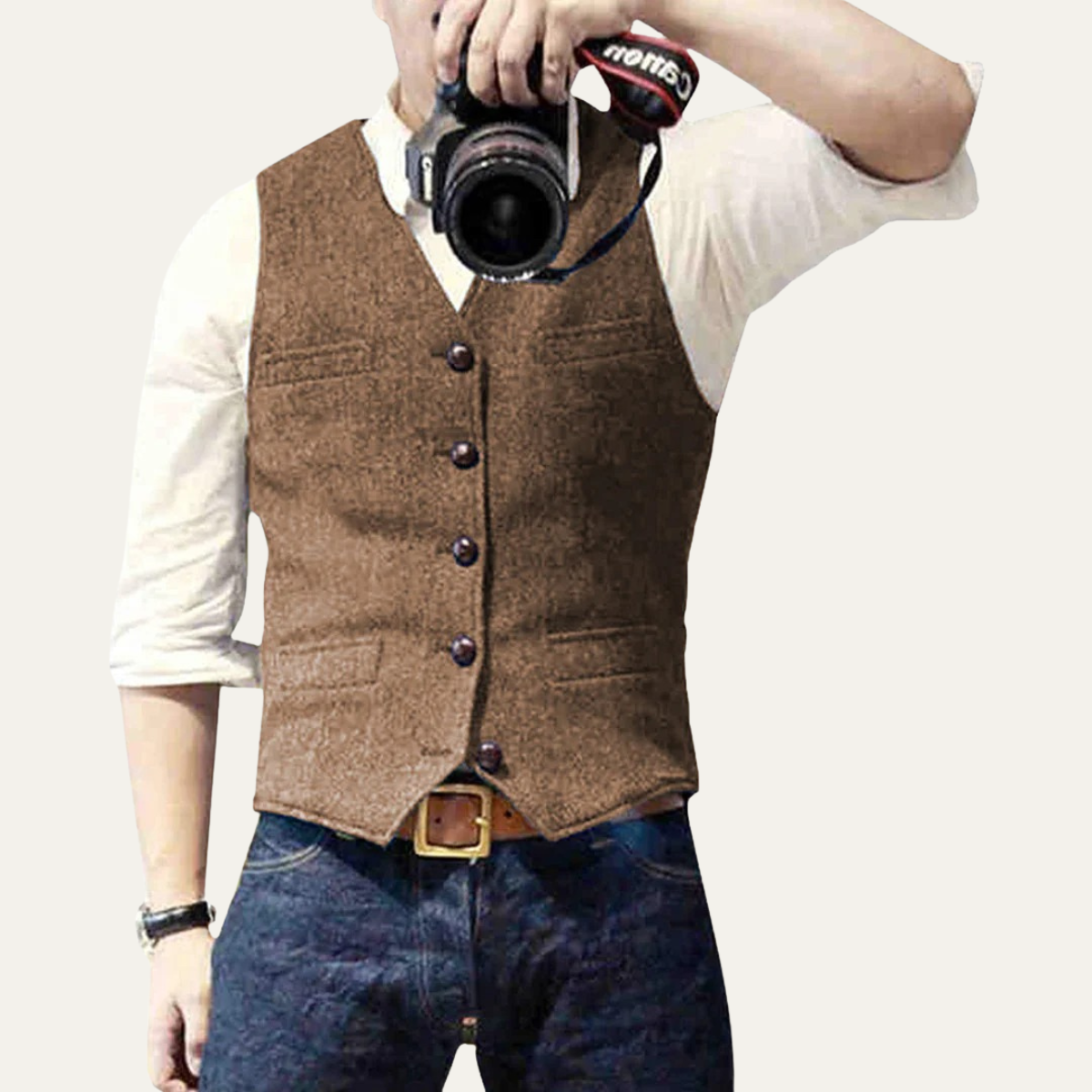 The St. Andrews Men's Elegant Button Up Vintage Waistcoat