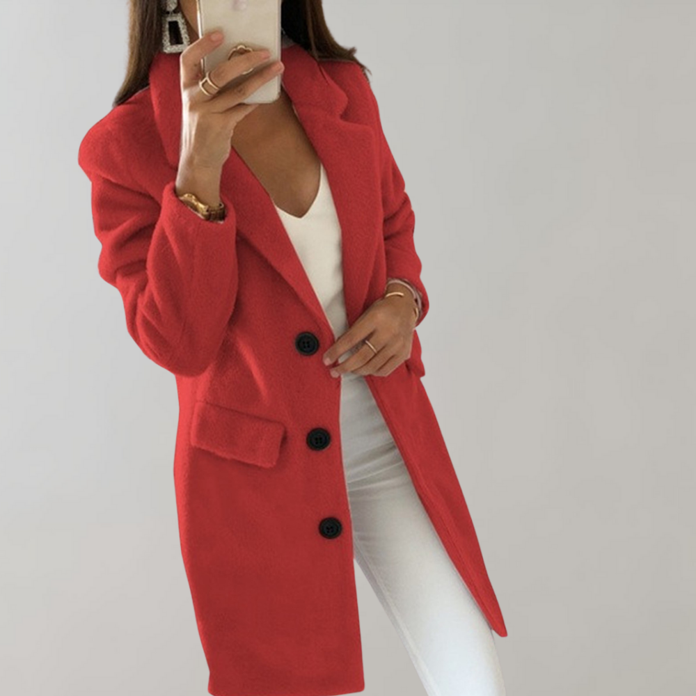 Women's Extended Blazer with Front Buttons