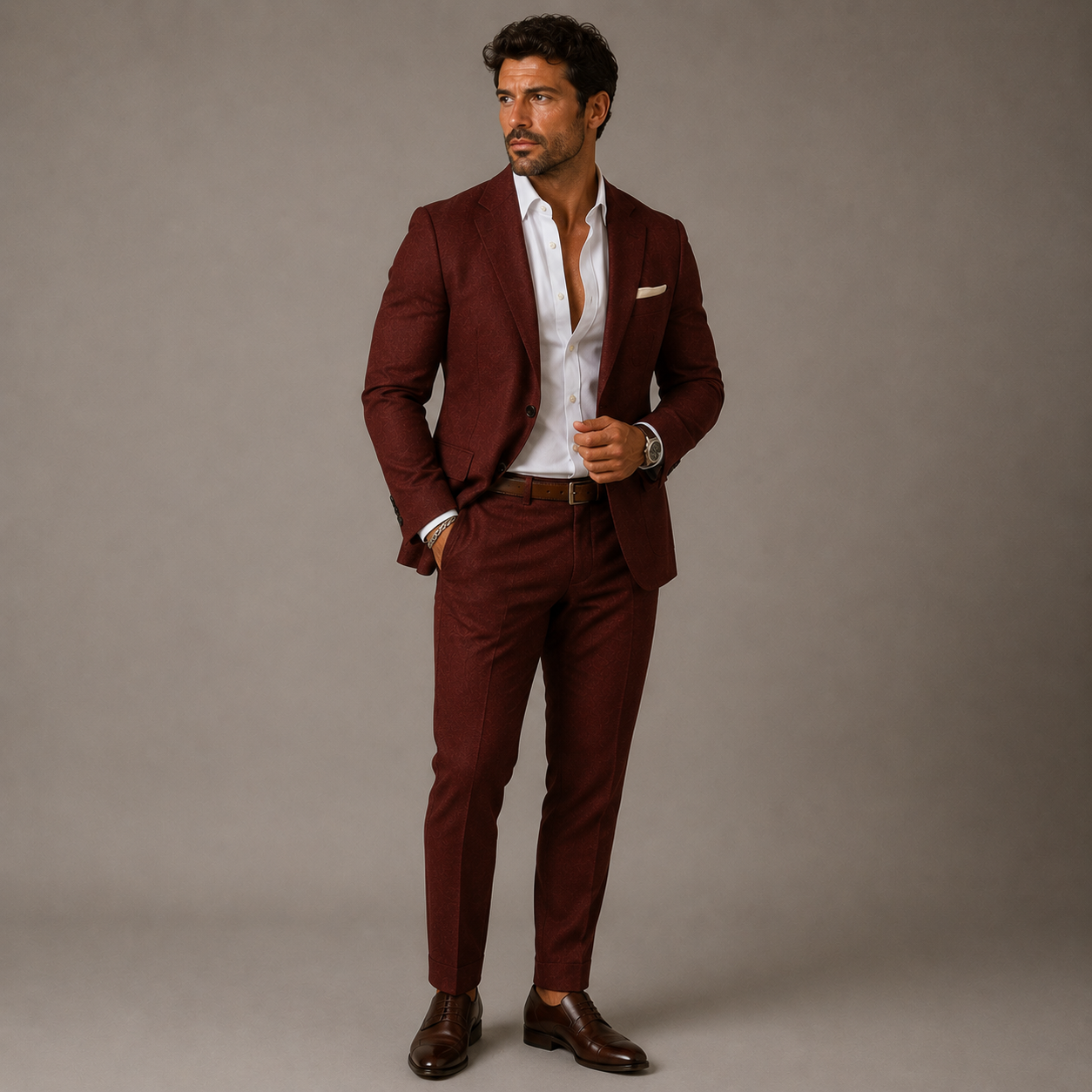 The Danforth Men’s Slim Fit Two Piece Elegant Suit Set
