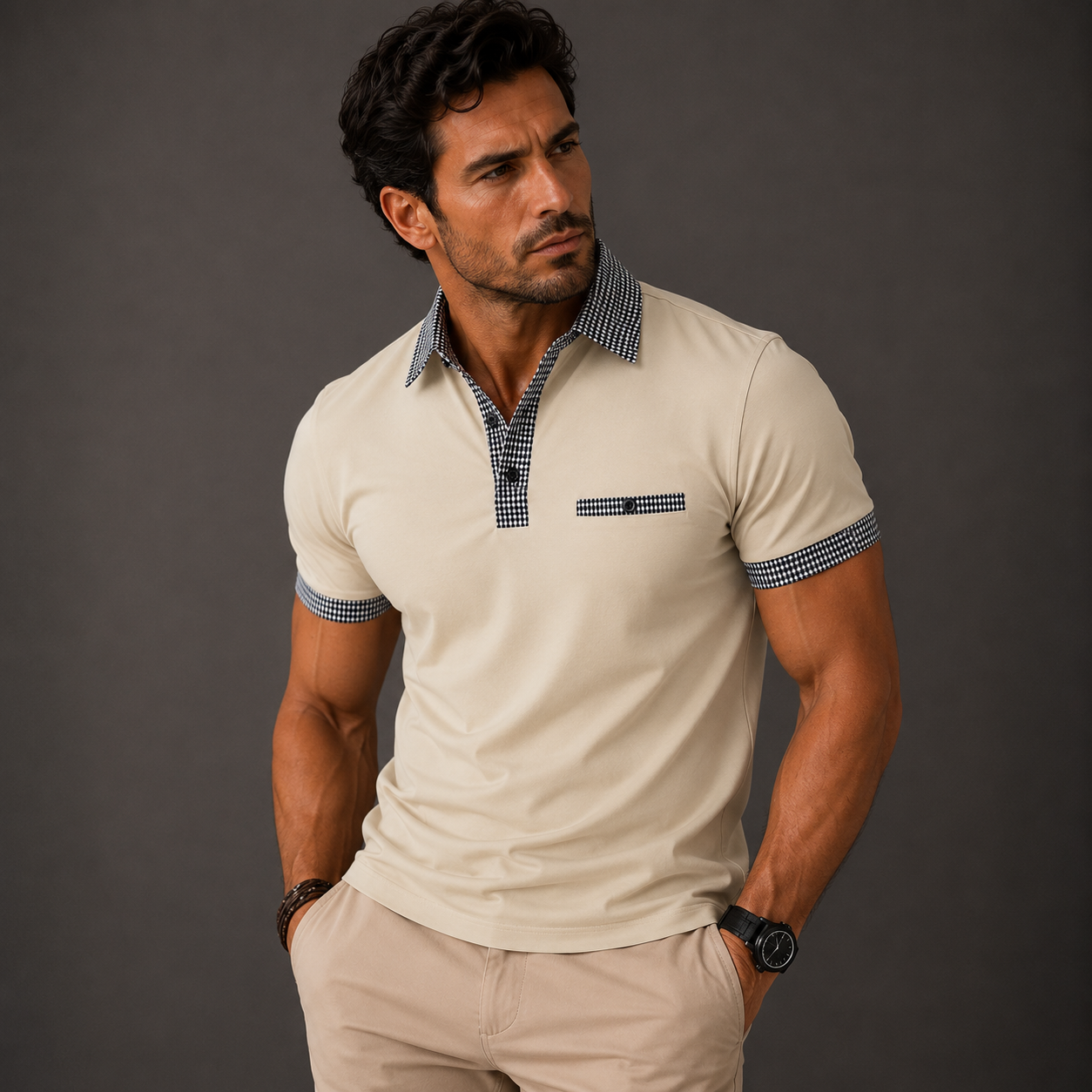 The Glenhaven Men’s Contrast Collar Polo Shirt