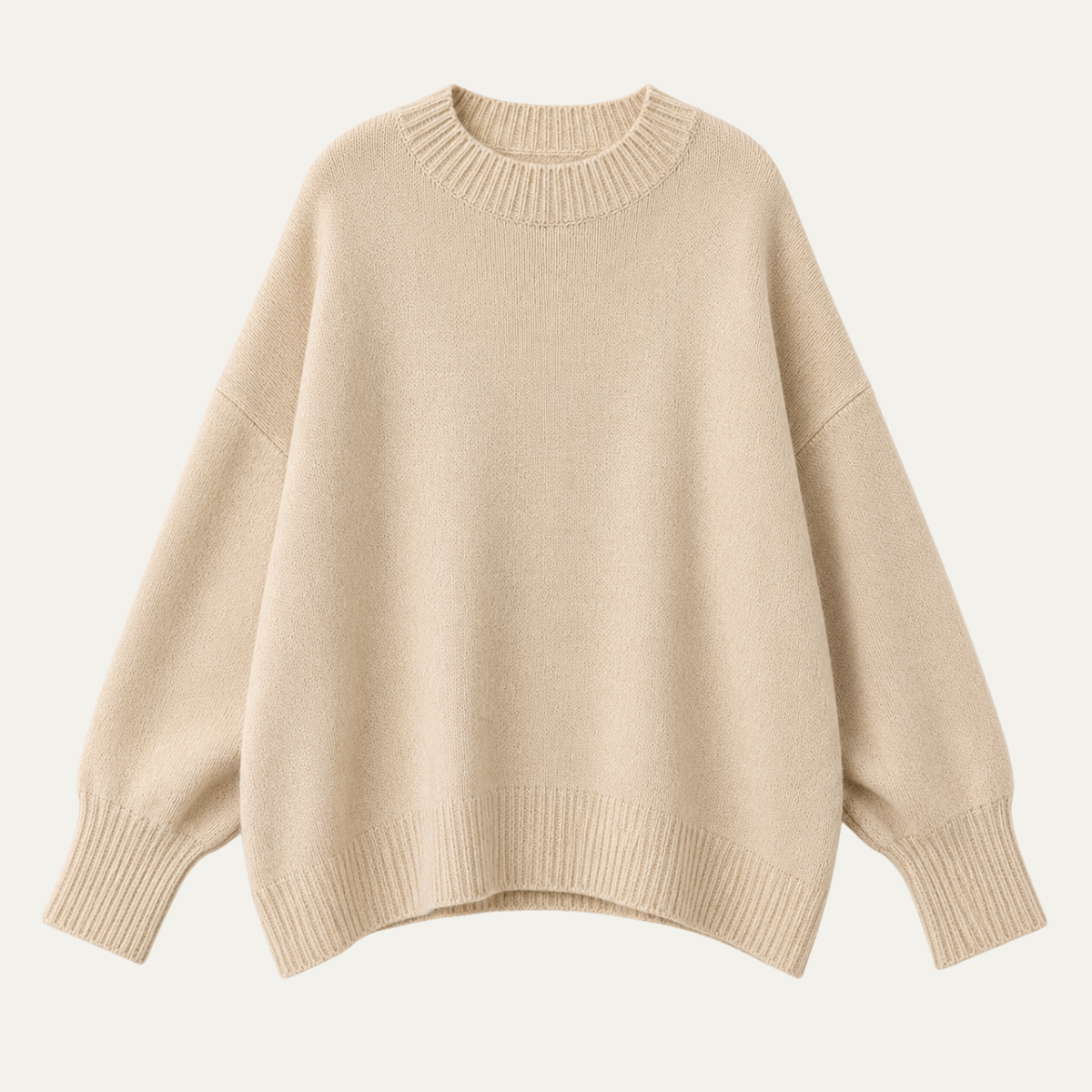Women's Oversized Jumpers with Asymmetrical Hem