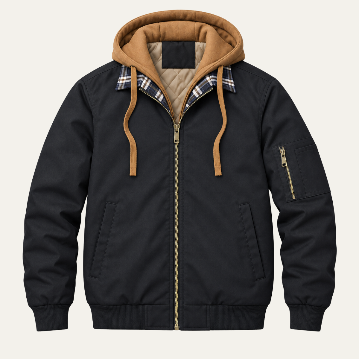 Men's Hooded Winter Parka – Windproof