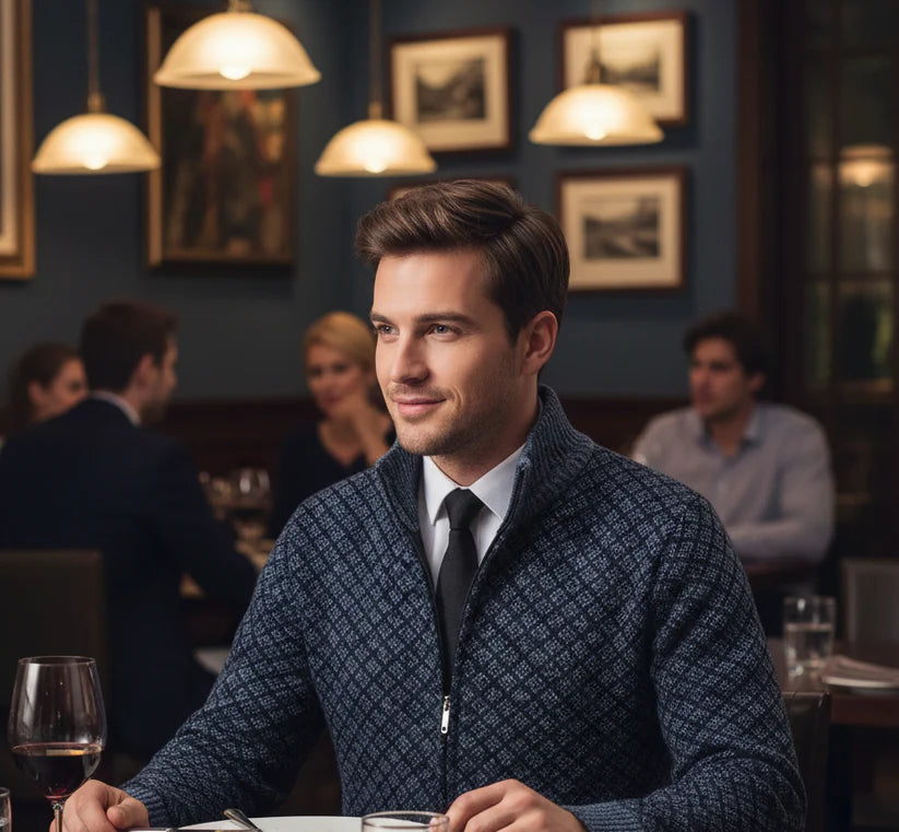 The Columbus Men's Smart Zip Cardigan