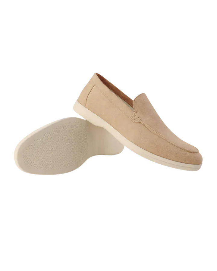 The Venetian Men's Trendy Suede Slip On Loafers
