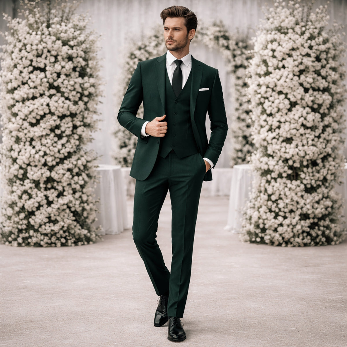 Men’s 3 Piece Suit – The Pesaro - Slim Fit Formal Wedding & Business Suit Set