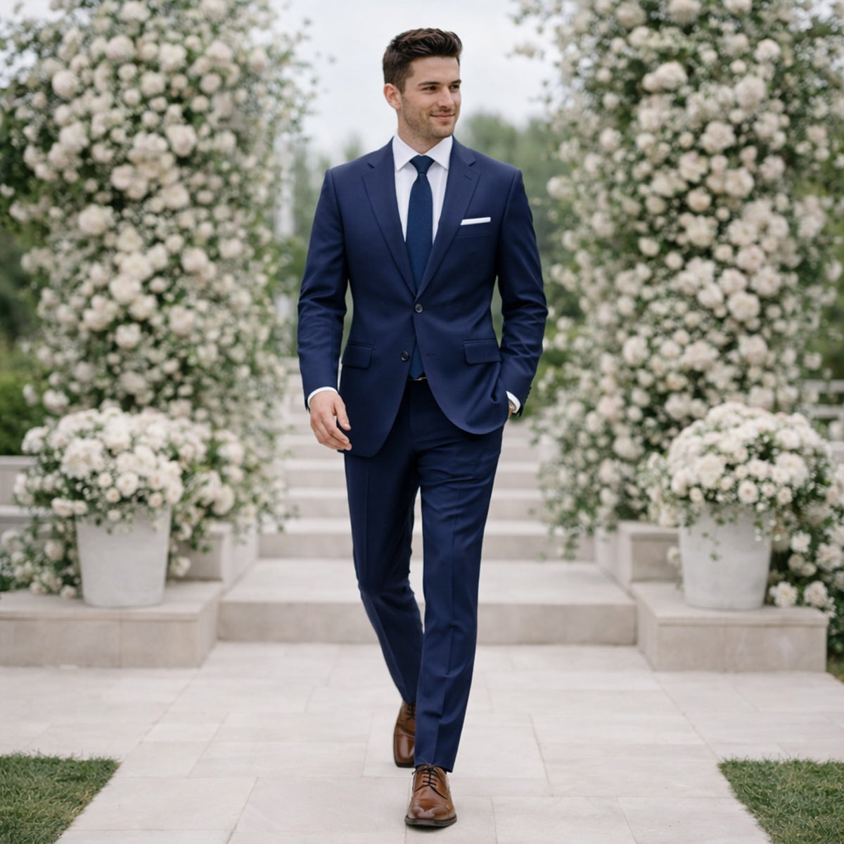 The Campobasso Men’s 2 Piece Suit – Timeless Formal Wedding & Business Suit Set