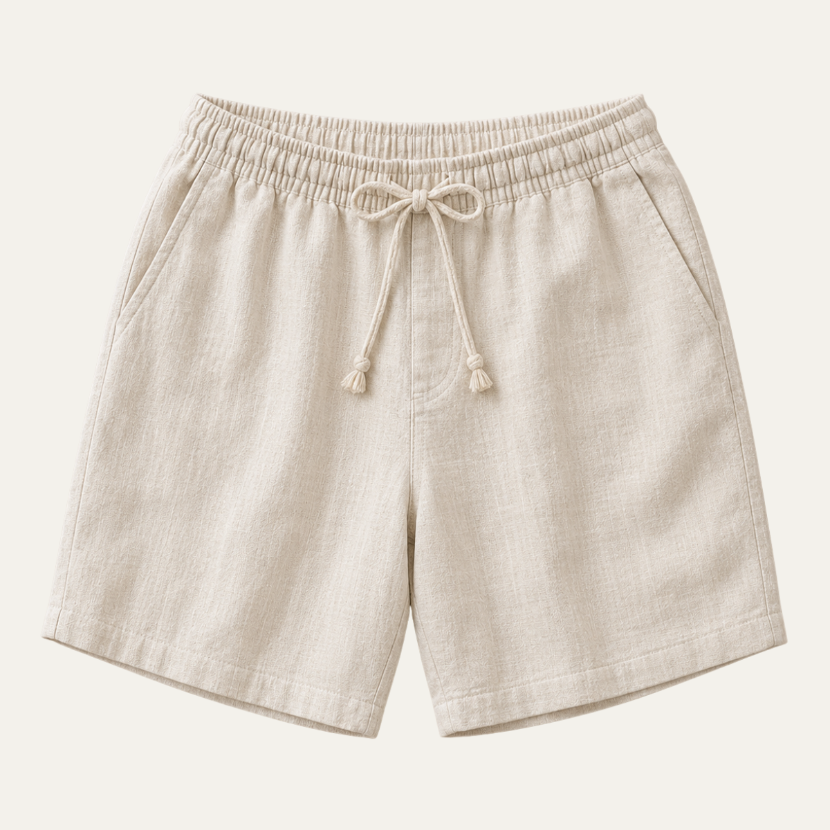 The Boulder Men's Striped Linen Drawstring Summer Shorts
