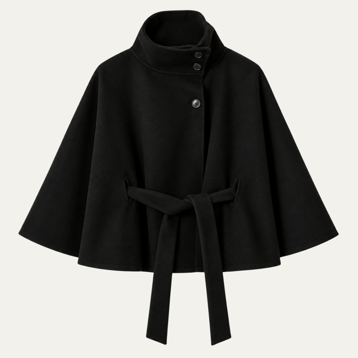 Women's Cape Coat with Belt