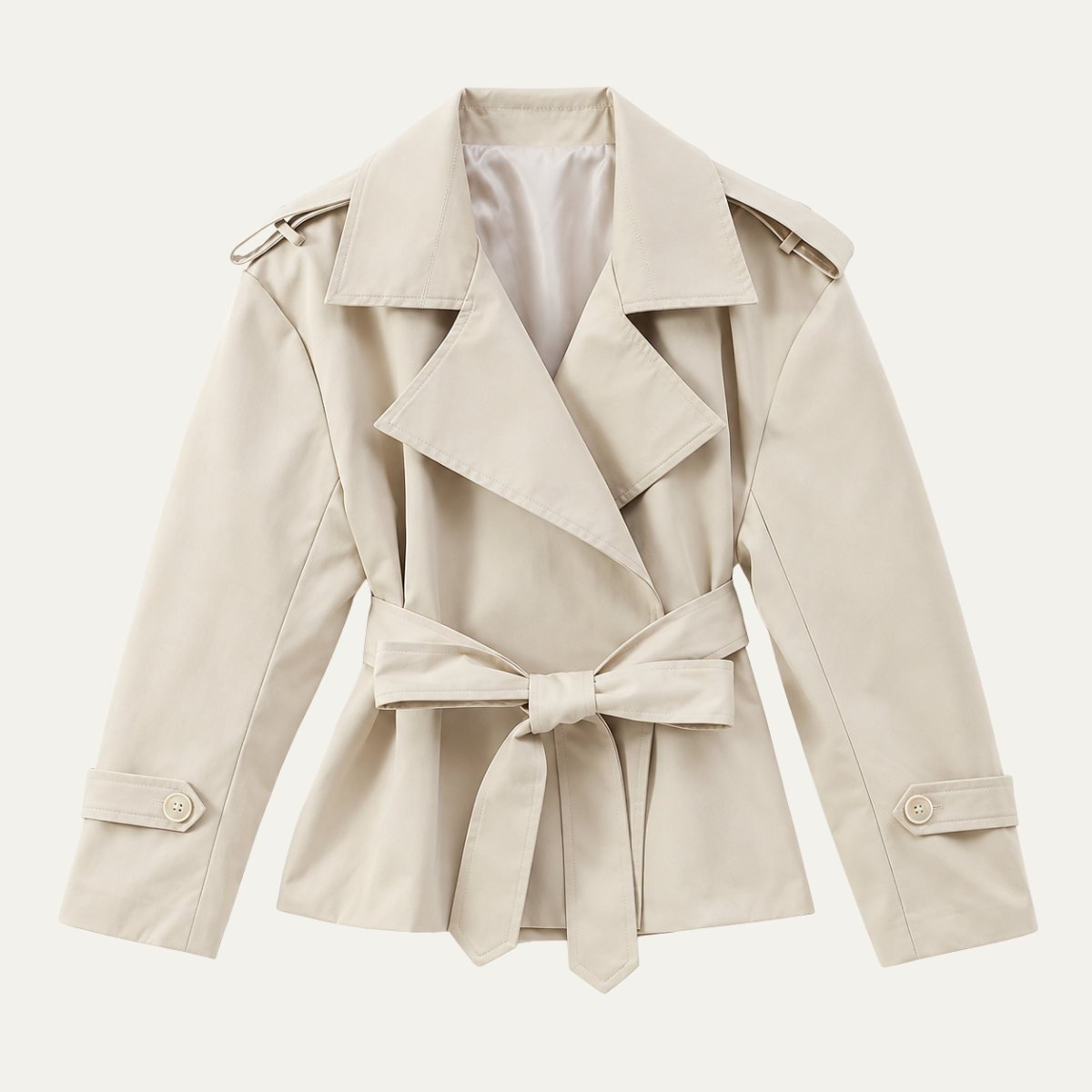 Women's Belted Lace Up Jacket
