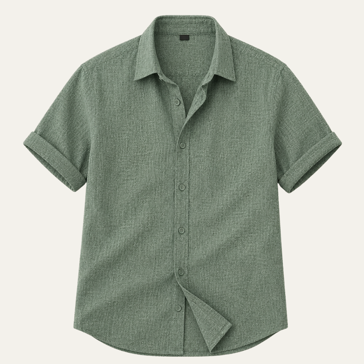The Radda Men's Soft Fit Short Sleeve Linen Shirt