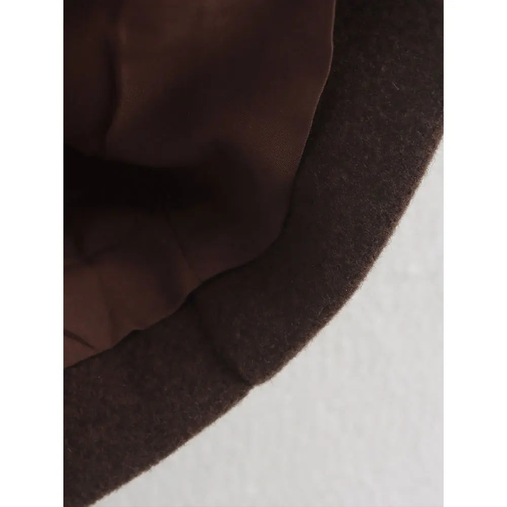 Women's Brown Wool Winter Coat