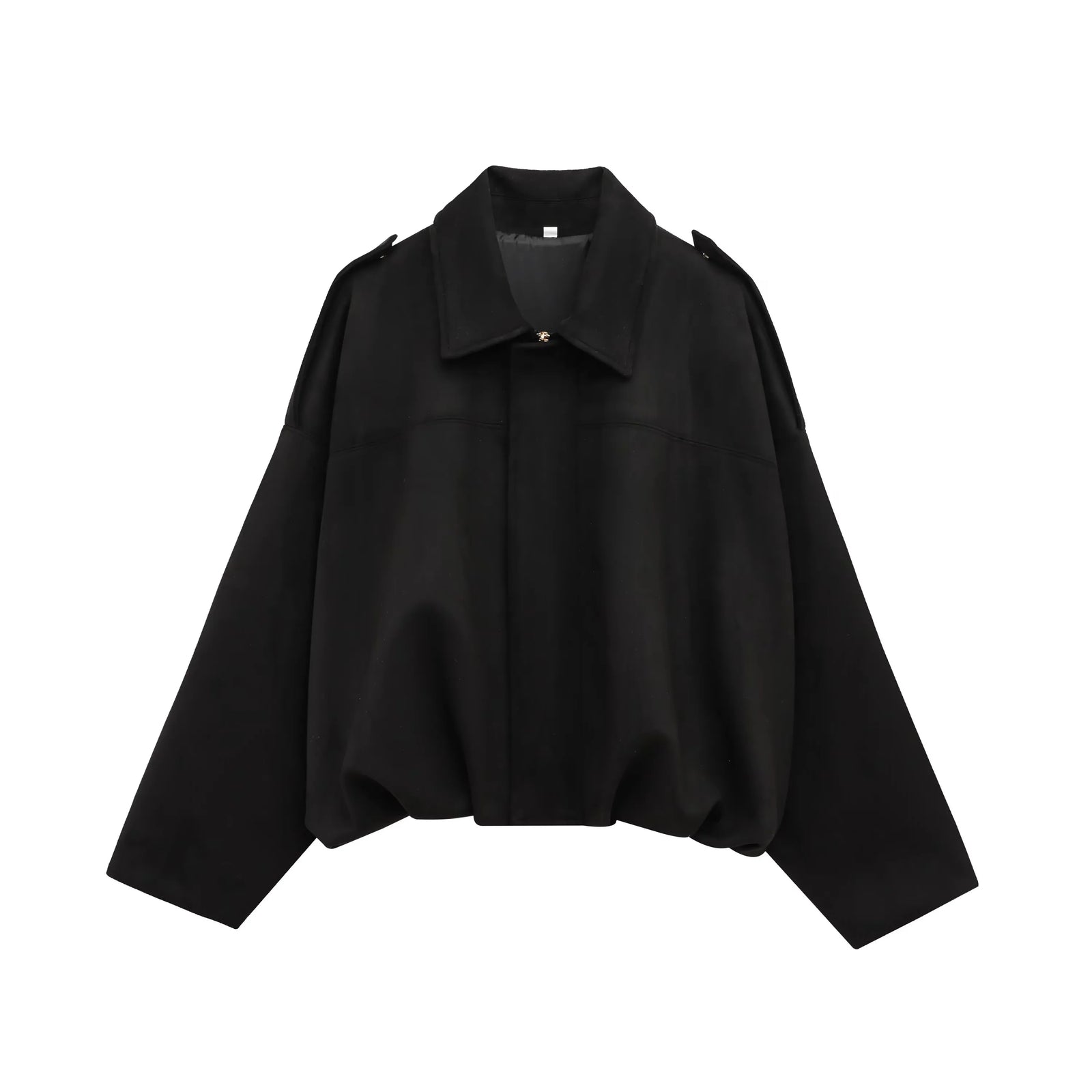 Women's Batwing Suede Texture Coat