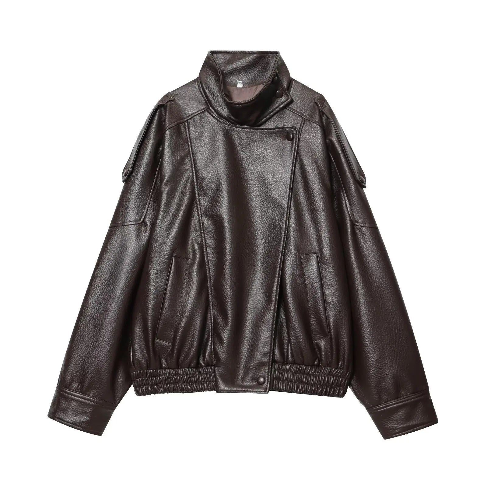 Women's Black Faux Leather Jacket