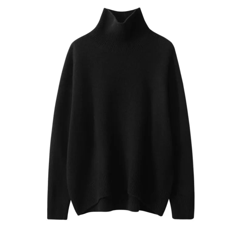 Women's Cashmere Blend High Neck Knit