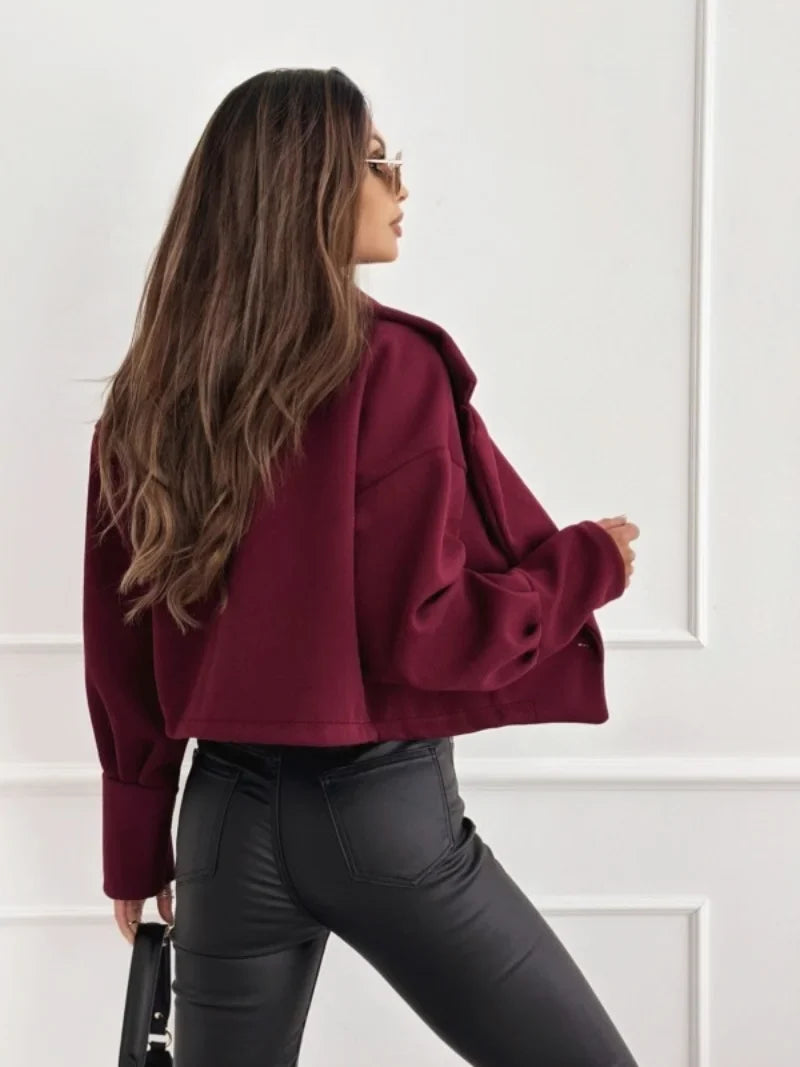 Women's Short Double Breasted Coat
