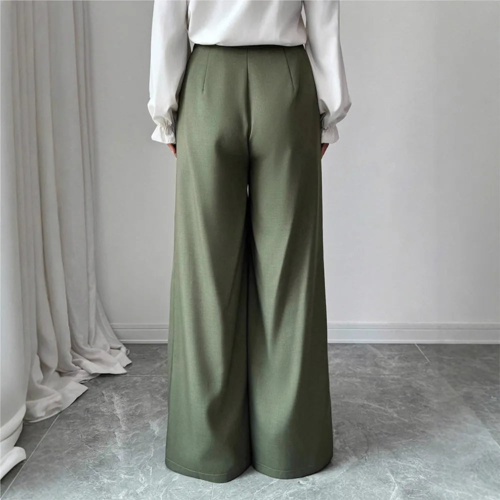 Women's Drapey Wide Leg Trousers