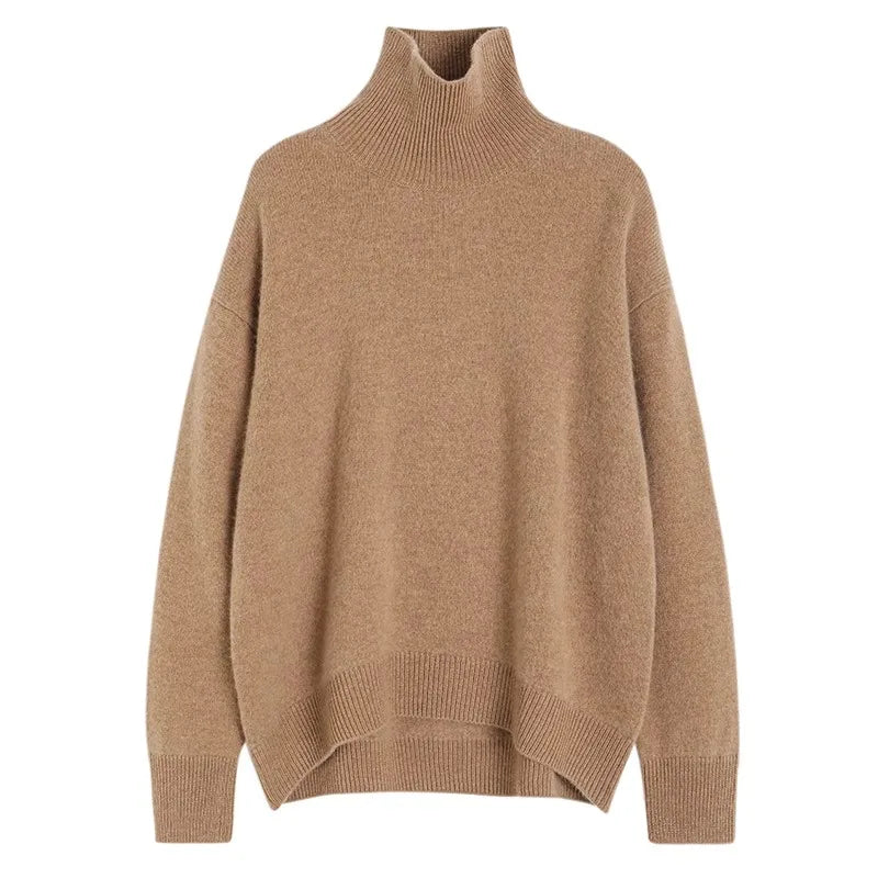 Women's Cashmere Blend High Neck Knit