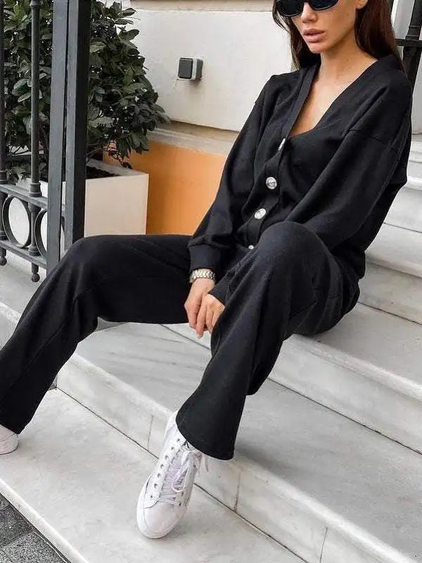 Women's Knit Two Piece Lounge Set