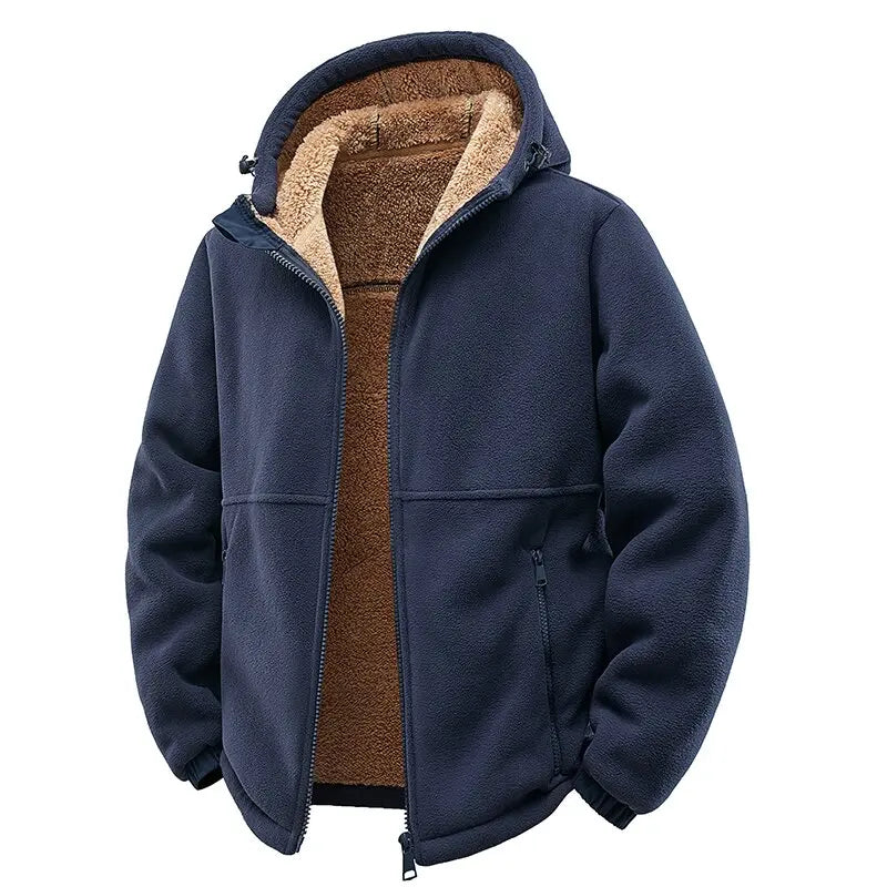Men's Hooded Wool Coat – Warm Lined