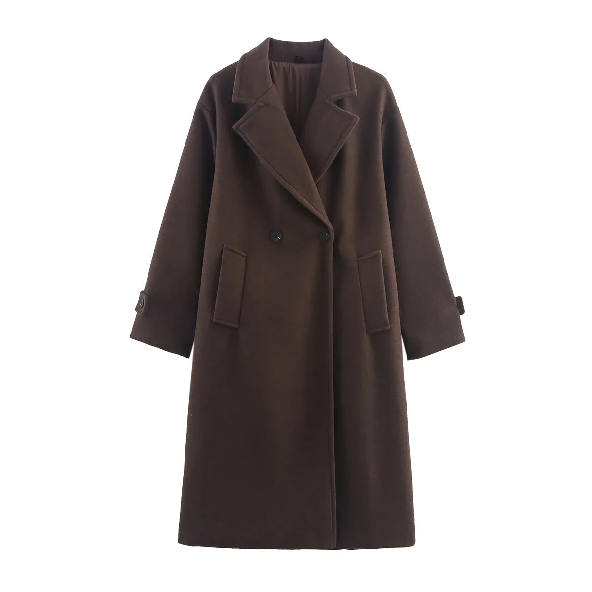 Women's Brown Wool Winter Coat