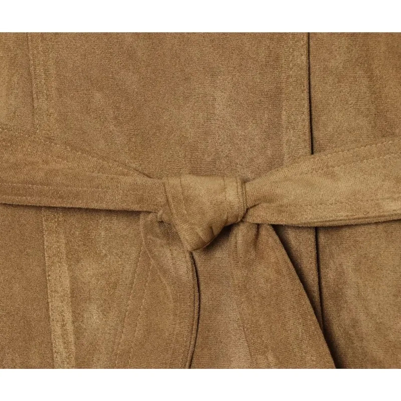 Women's Belted Faux Fur Coat