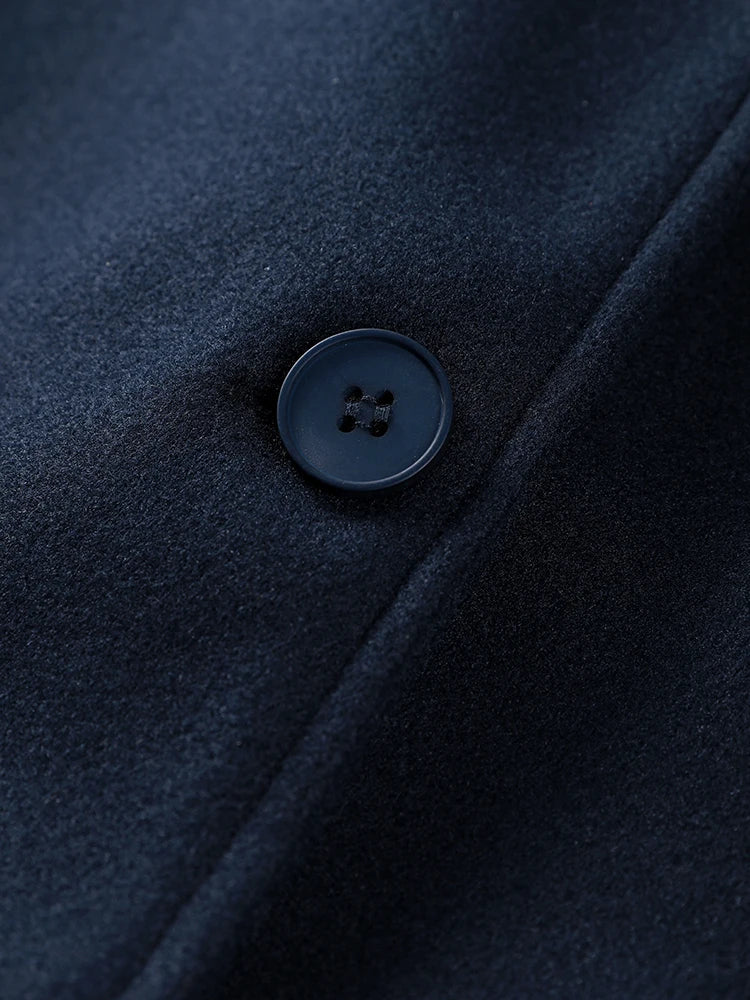 Women's Stand Collar Wool Coat