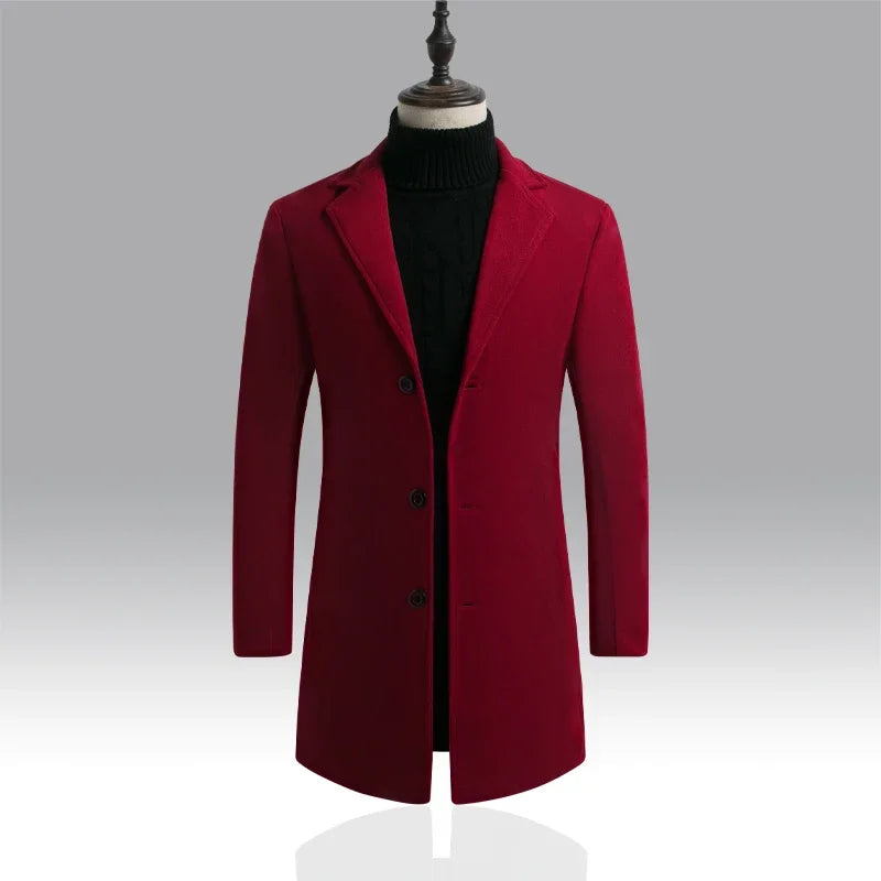 Men's Cotton Wool Overcoat – Full Length