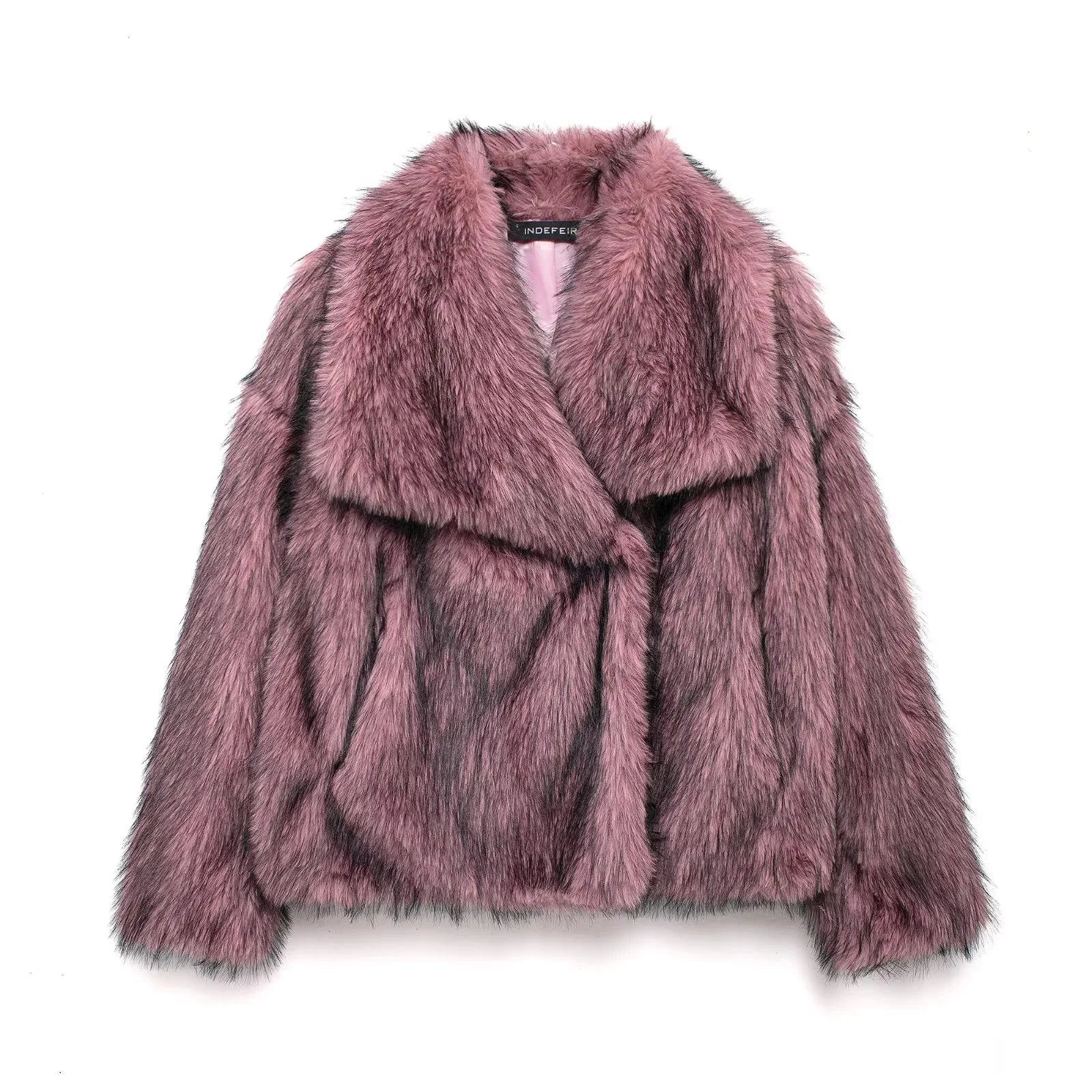 Women's Brown Faux Fur Coat