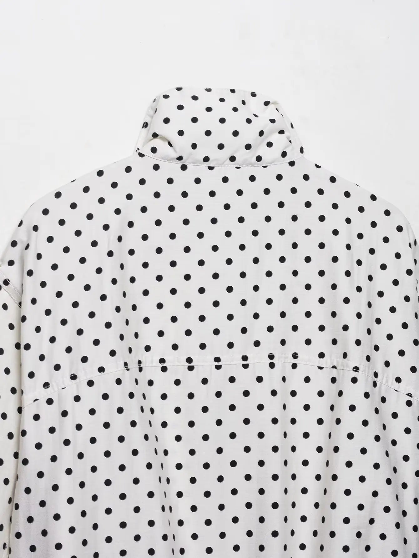 Women's Polka Dot Turtleneck Coat