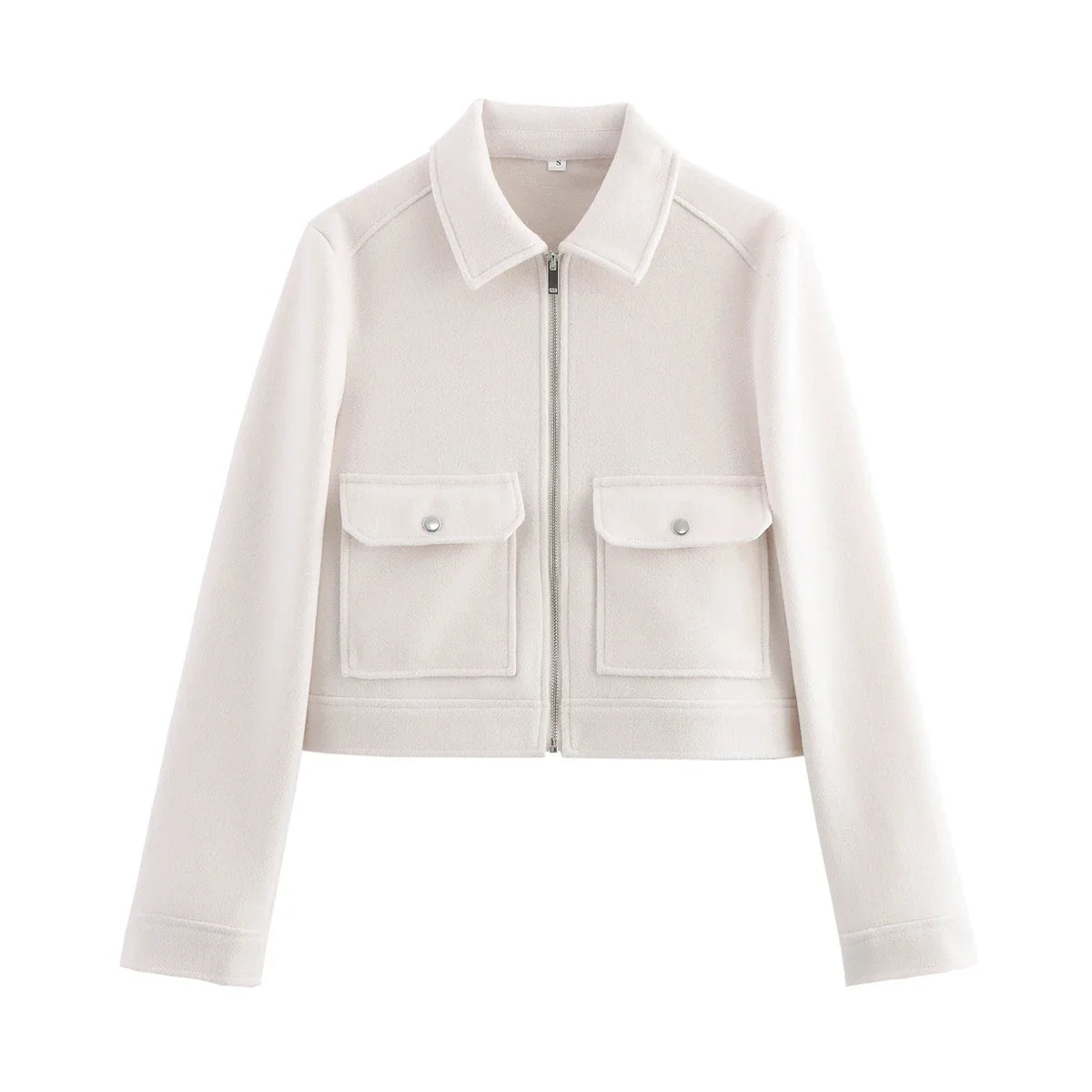 Women's Plain Zip Winter Coat