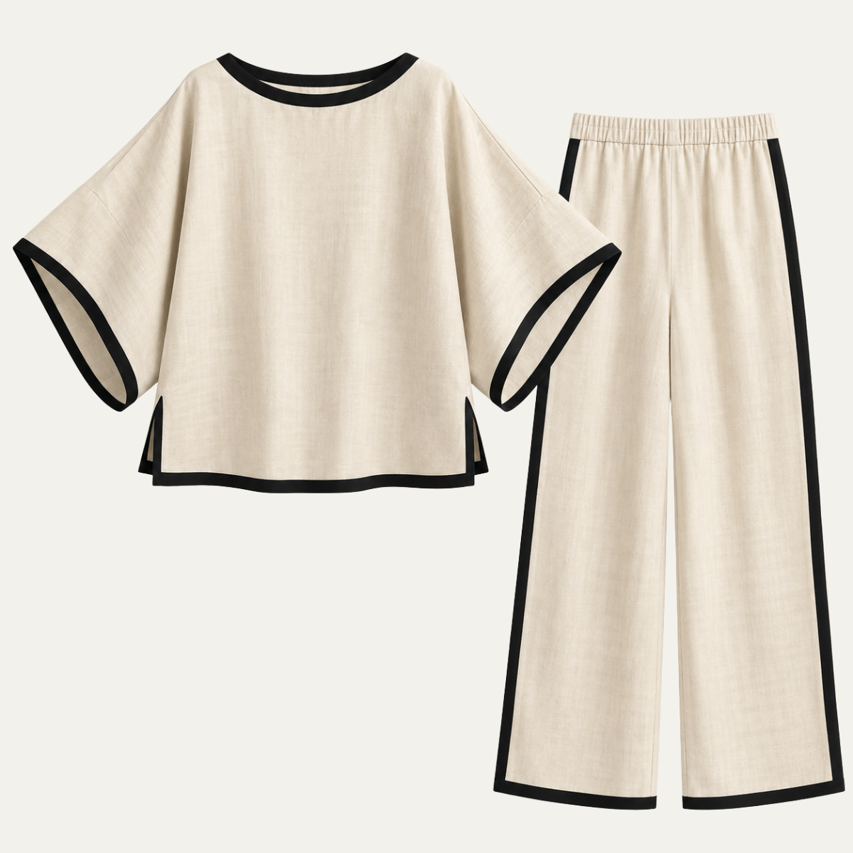 Women's Linen Two Piece Lounge Set