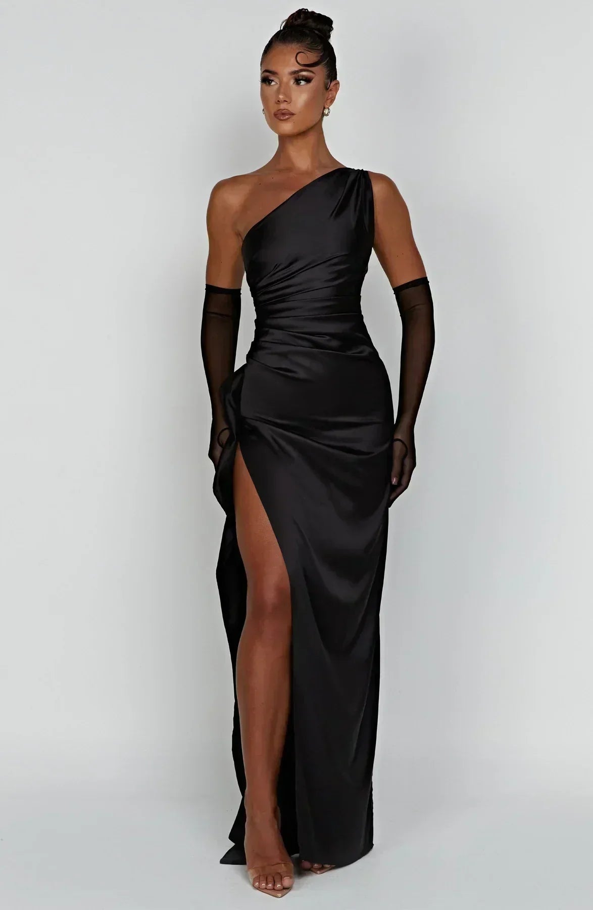 Women's Single Strap Gown in Extended Sizing