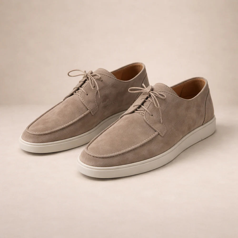 The Bridgehampton Men's Lightweight Lace Up Suede Sneakers